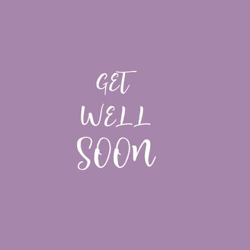 Get Well Soon Purple